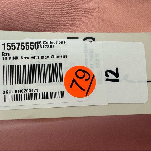 JS Collections Embellished Boat Neck 3/4 Flare Sleeve Solid Stretch Crepe Dress - Picture 5 of 7